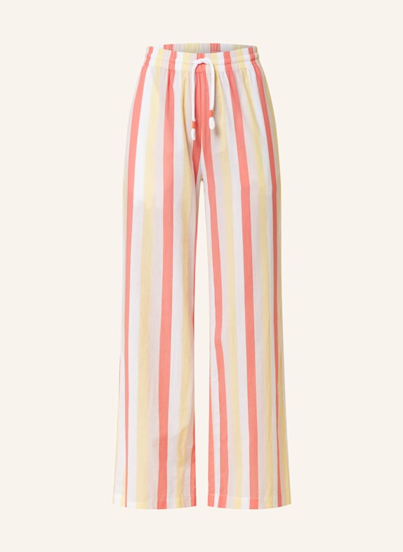 mey Schlafhose Serie SUN LINES WEISS/ GELB/ LACHS