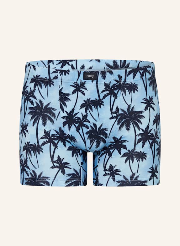 mey Boxershorts Serie PALM HAVEN HELLBLAU/ DUNKELBLAU