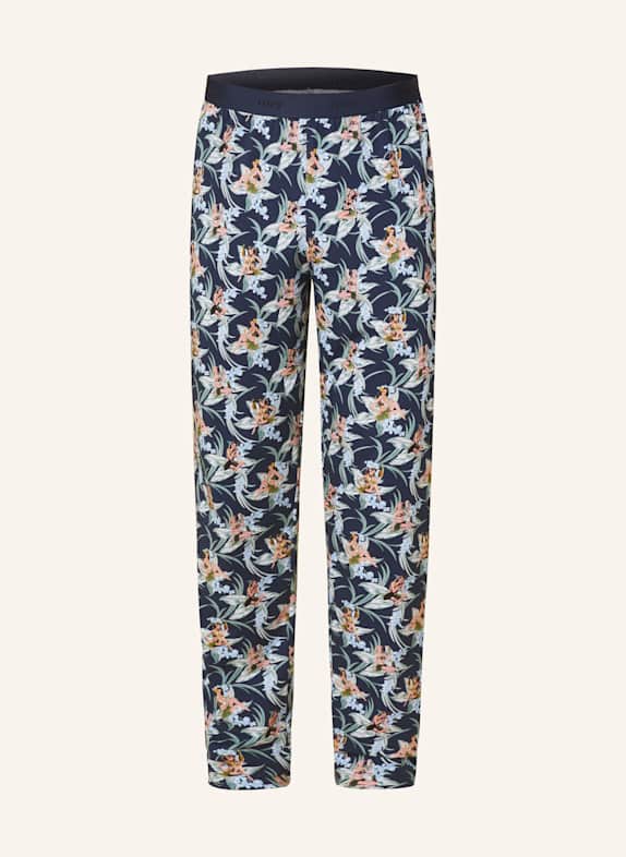 mey Schlafhose Serie TROPICAL BLISS DUNKELBLAU/ HELLBLAU/ GRÜN