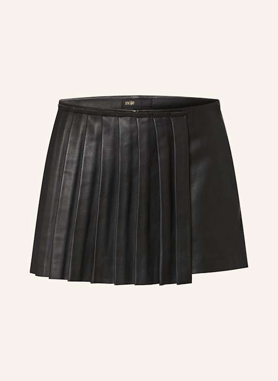 maje Ledershorts SCHWARZ