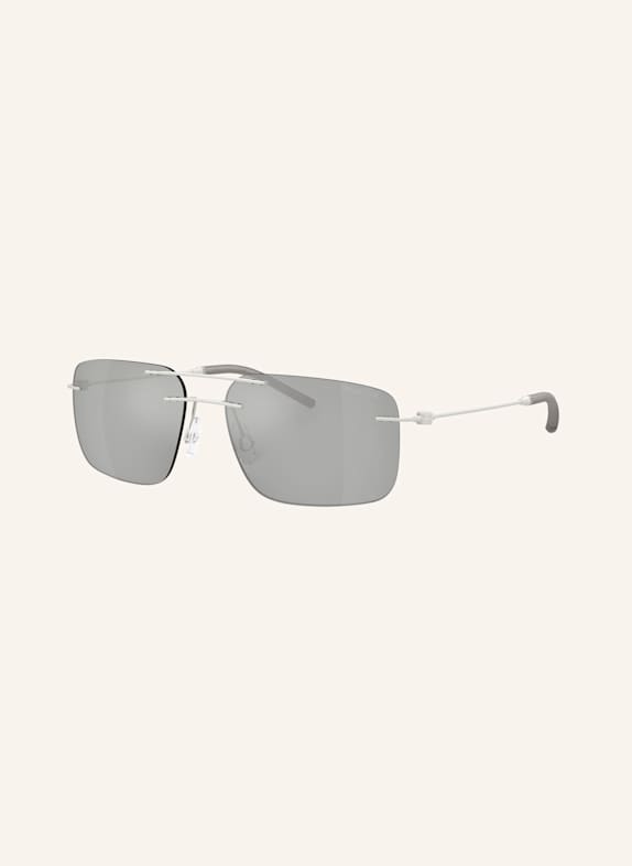 MONCLER Sonnenbrille ME4003 10048V - MATT SILBER/ GRAU VERSPIEGELT