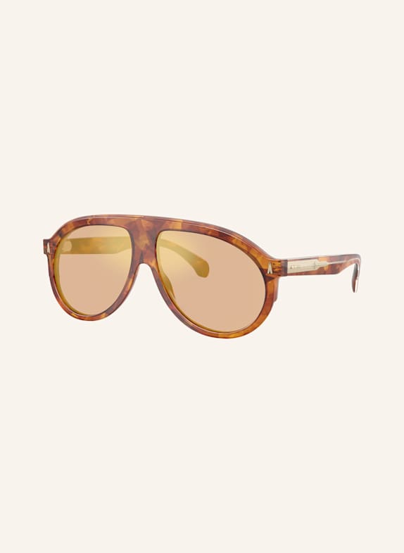MONCLER Sunglasses ME6001 30047J - HAVANA/ ORANGE MIRRORED