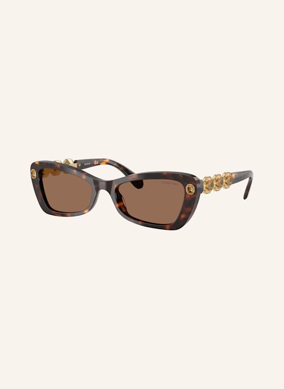 SWAROVSKI Set: Sunglasses SK6033 and bracelet 100273 - HAVANA/ DARK BROWN