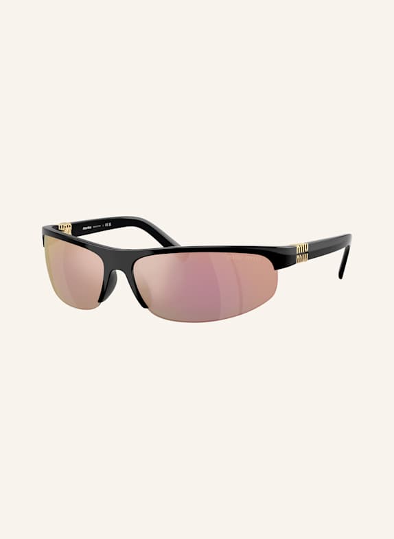 MIU MIU Sonnenbrille A02S 1AB90J - SCHWARZ/ DUNKELGRAU VERSPIEGELT