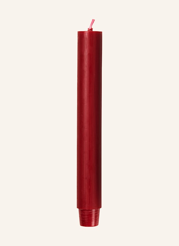 BROSTE COPENHAGEN Świece stożkowe CLASSIC RUSTIC, 6 szt. CZERWONY