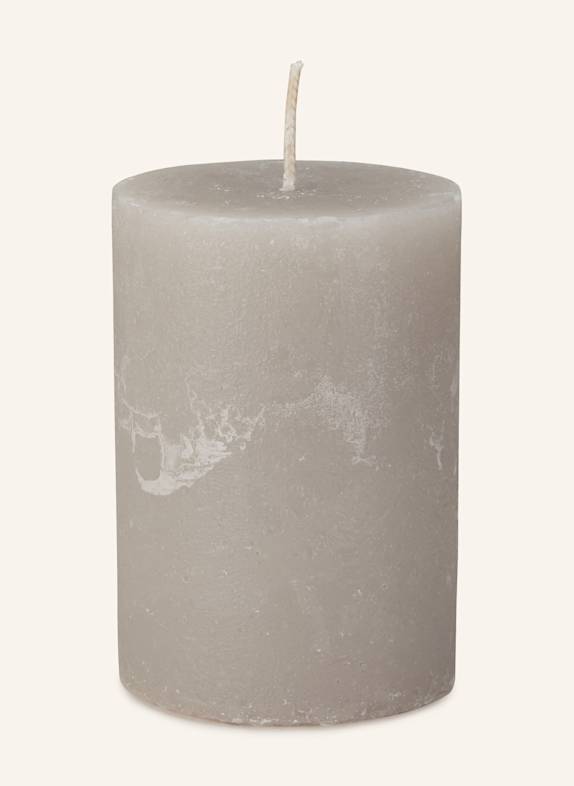 BROSTE COPENHAGEN Kerze PILLAR HELLGRAU