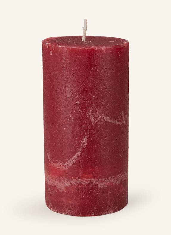 BROSTE COPENHAGEN Kerze RUSTIC DUNKELROT