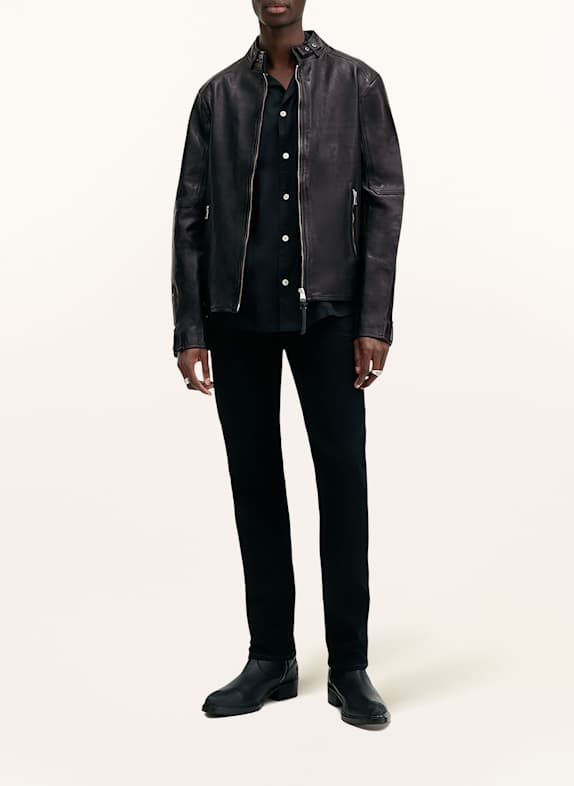 ALLSAINTS Leren jas CORA ZWART