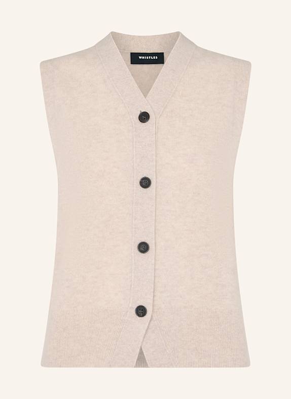 WHISTLES Strickweste CREME