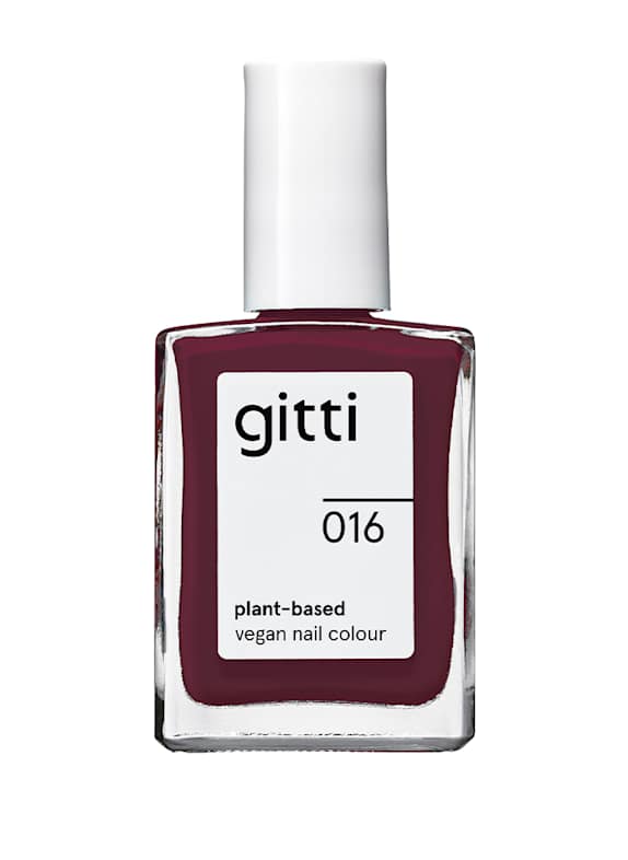 gitti PLANT-BASED VEGAN NAIL COLOUR NO. 016 - WINEBERRY