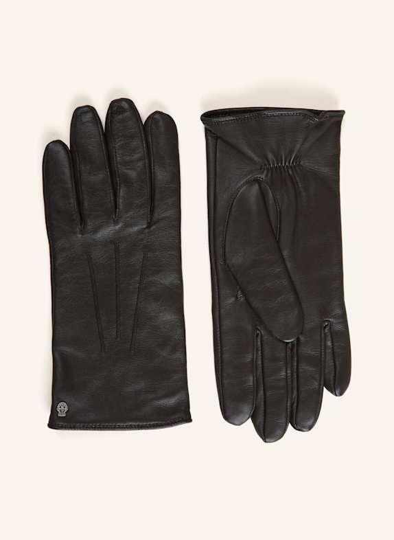 ROECKL Leather gloves KLASSIKER DARK BROWN