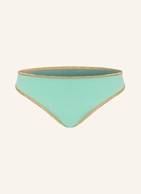 MYMARINI Basic-Bikini-Hose SHINE zum Wenden mit UV-Schutz 50+ GRÜN/ MINT