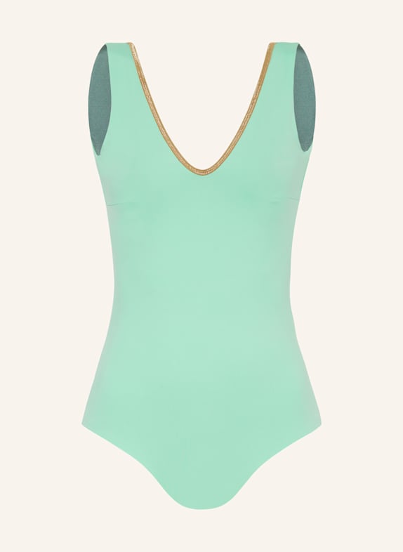 MYMARINI Badeanzug SHINE zum Wenden mit UV-Schutz 50+ MINT