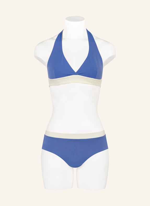 MYMARINI Panty-Bikini-Hose SHORTS zum Wenden BLAU / WEISS / BEIGE