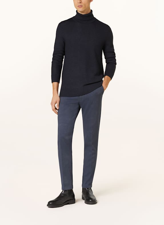 CINQUE Chinosy CIBRODY slim fit GRANATOWY