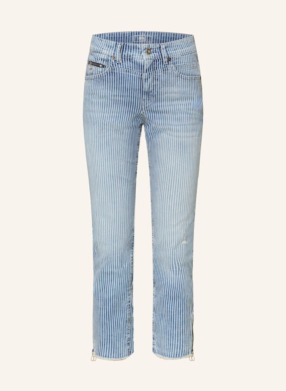MAC 7/8-Jeans  D803 blue stripes destroyed