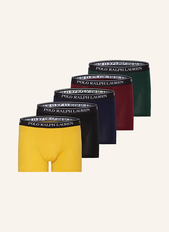 POLO RALPH LAUREN 5er-Pack Boxershorts DUNKELBLAU/ DUNKELROT/ DUNKELGRÜN
