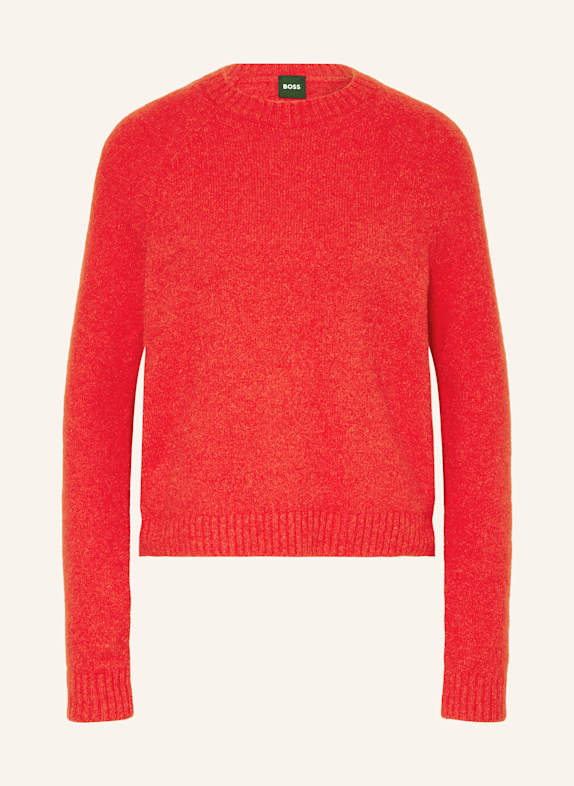 BOSS Pullover FEBISAN mit Alpaka ROT