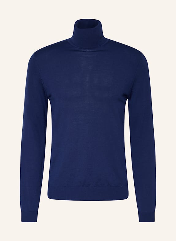 HUGO Rollkragenpullover SAN THOMAS DUNKELBLAU