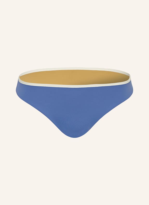 MYMARINI Basic-Bikini-Hose SUNNY zum Wenden mit UV-Schutz 50+ BLAU/ WEISS/ BEIGE