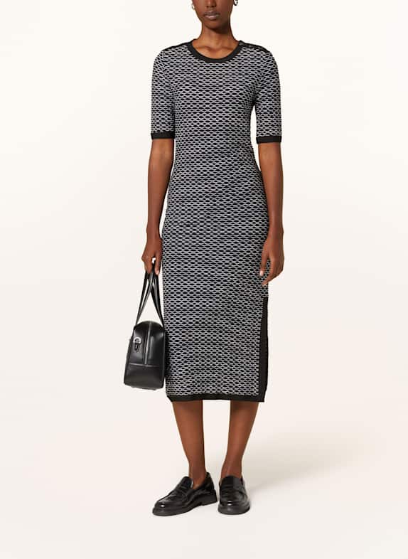 BOSS Strickkleid ETANAH SCHWARZ / WEISS