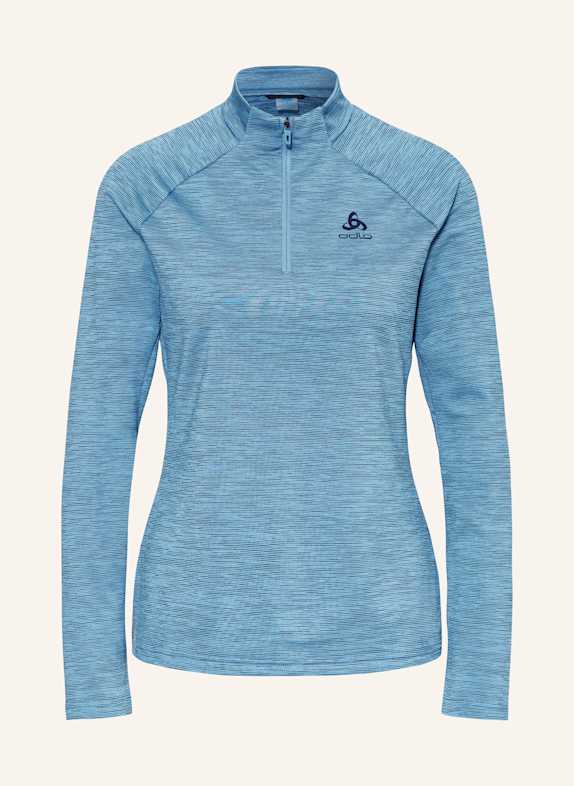 odlo round-neck silk T-shirt BLUE/ DARK BLUE