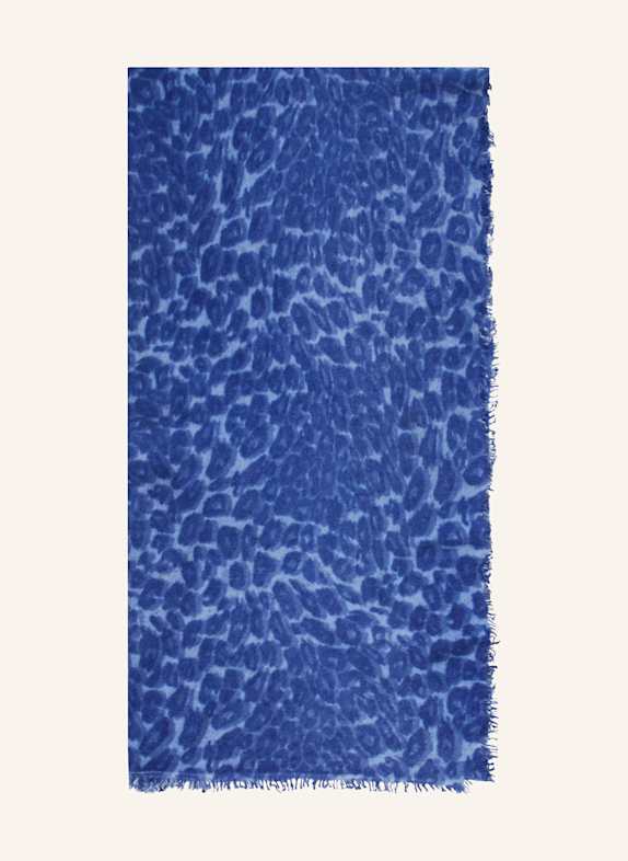 MALA ALISHA Cashmere-Schal ANIMAL LIFE DUNKELBLAU/ BLAU