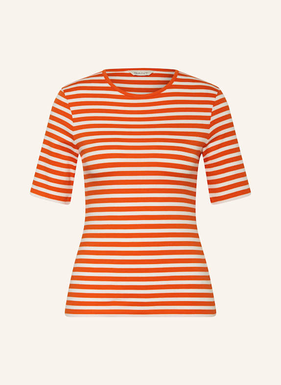 GANT T-Shirt WEISS/ DUNKELORANGE