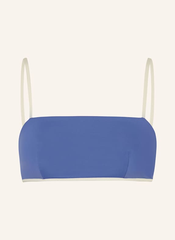 MYMARINI Bustier-Bikini-Top  EASY TOP zum Wenden mit UV-Schutz 50+ BLAU/ WEISS