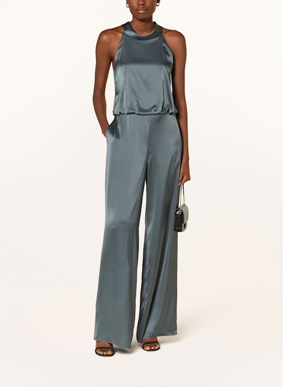 V by Vera Mont Satin jumpsuit OLIVE
