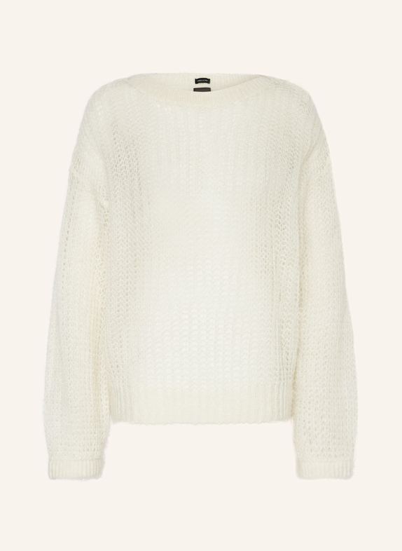 BOSS Pullover FABLURA mit Mohair WEISS