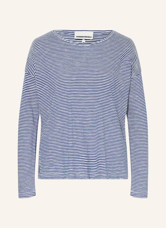 ARMEDANGELS Sweter XIANAA NIEBIESKI/ BIAŁY