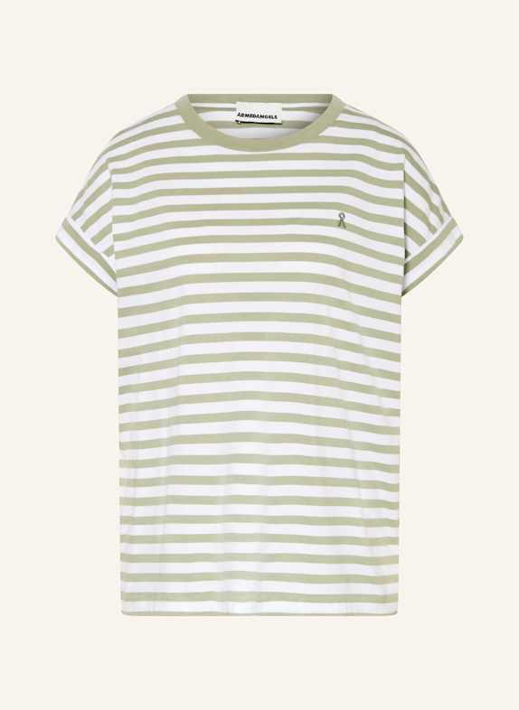 ARMEDANGELS T-shirt IDAARA WHITE/ OLIVE
