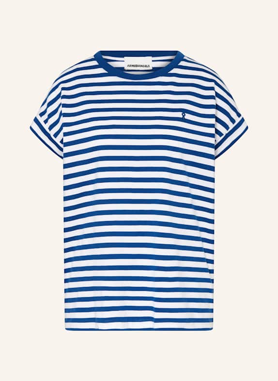 ARMEDANGELS T-shirt IDAARA BIAŁY/ NIEBIESKI
