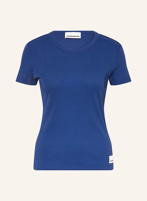 ARMEDANGELS T-shirt KARDAA NIEBIESKI
