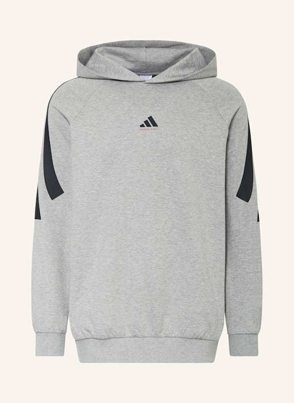 adidas Hoodie SPACER GRAU/ SCHWARZ