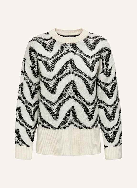 ONLY Pullover WEISS / SCHWARZ