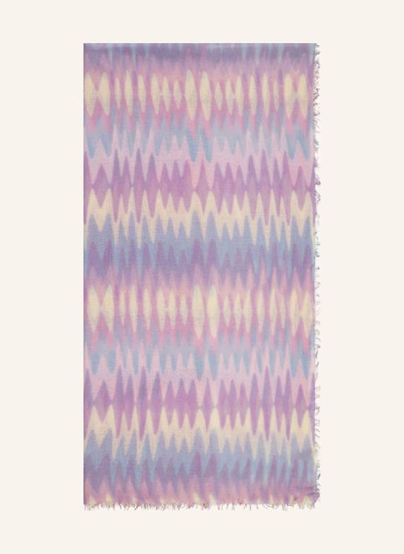 MALA ALISHA Cashmere-Schal TWISTED HELLLILA/ LILA/ ECRU