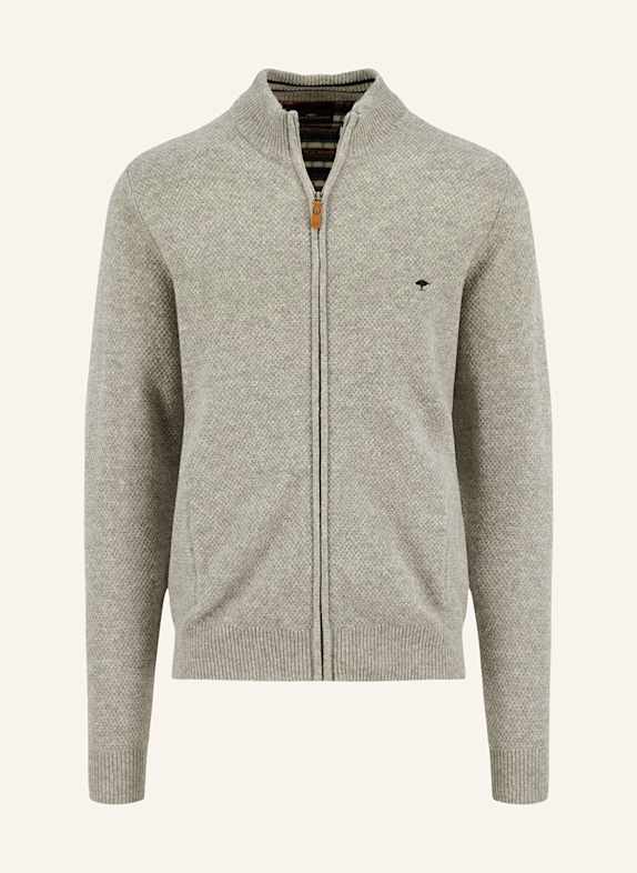 FYNCH-HATTON Pletený kardigan SVĚTLE ŠEDÁ