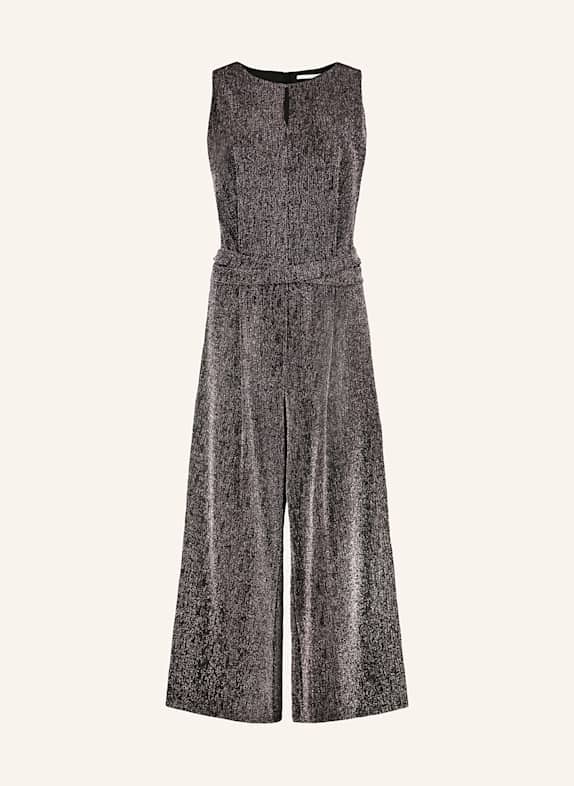 BETTY&CO Jumpsuit mit Glitzergarn SCHWARZ