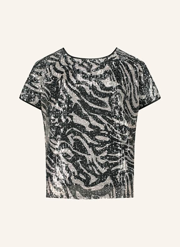 BETTY&CO Pullover & Strickjacken SCHWARZ/ HELLGRAU/ SILBER