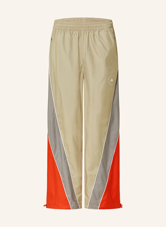 adidas by Stella McCartney Spodnie treningowe BEŻOWY/ SZARY/ CZERWONY