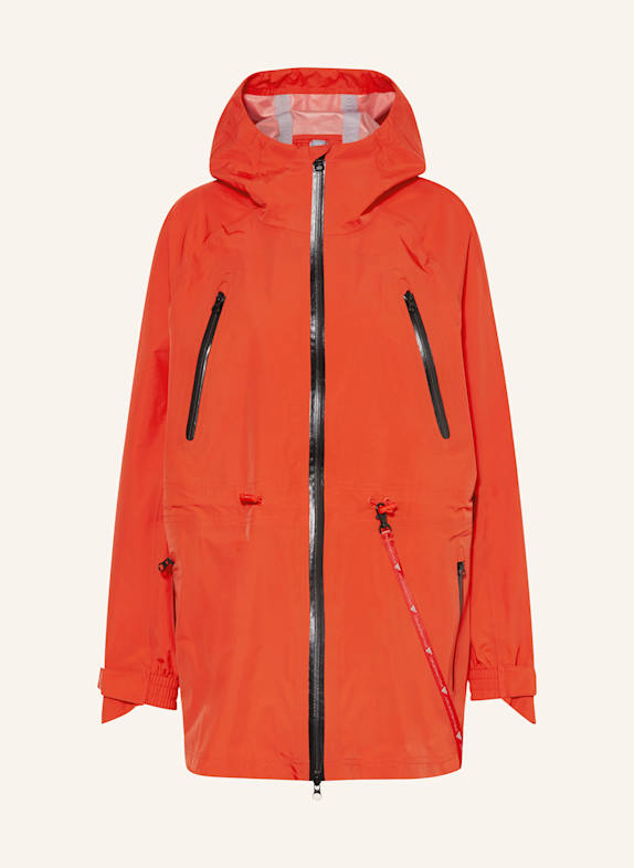 adidas by Stella McCartney Parka przeciwdeszczowa oversize TRUE NATURE RAIN CZERWONY