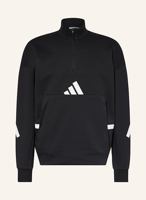 adidas Svetr troyer ČERNÁ/ BÍLÁ