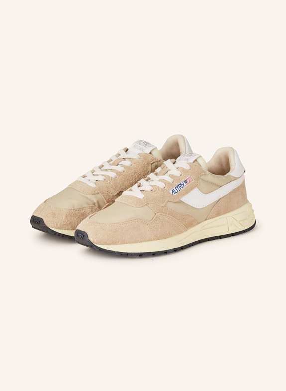 AUTRY Sneakersy REELWIND LOW NC CIEMNOŻÓŁTY/ BEŻOWY/ KREMOWY