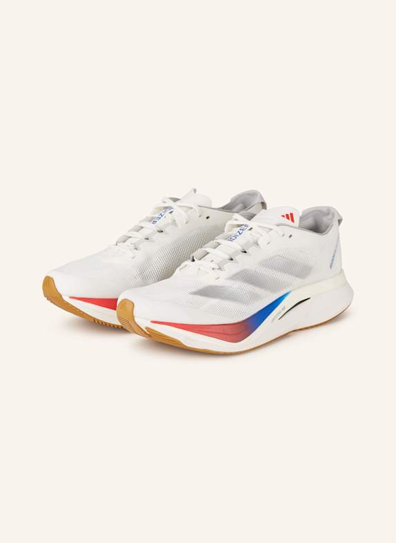 adidas Laufschuhe ADIZERO BOSTON 12 WEISS/ SILBER/ DUNKELROT