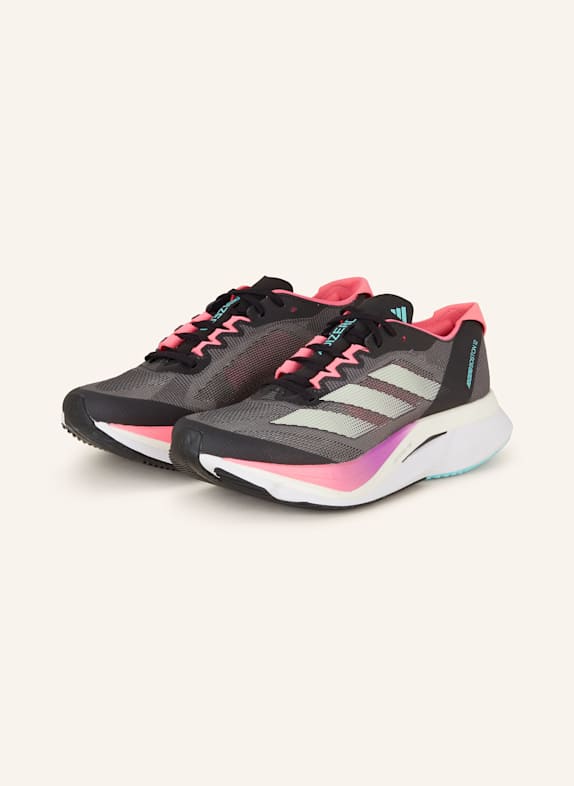adidas Laufschuhe ADIZERO BOSTON 12 SCHWARZ/ NEONPINK/ GRAU
