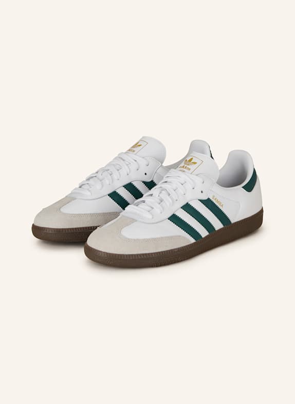 adidas Originals Sneaker SAMBA OG WEISS/ DUNKELGRÜN/ TAUPE