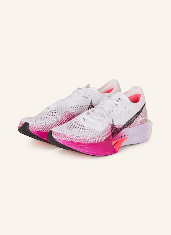 Nike Laufschuhe VAPORFLY 3 WEISS/ SCHWARZ/ HELLLILA