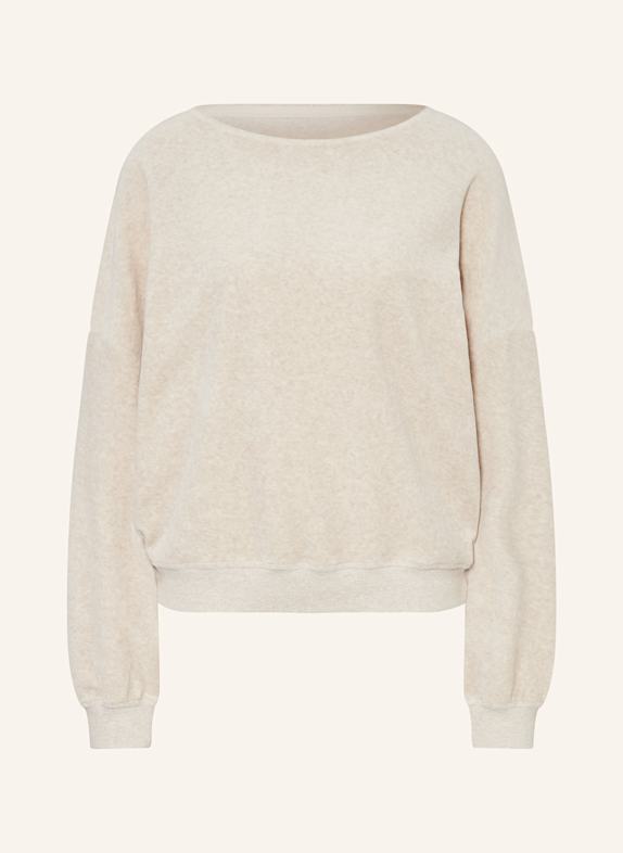 Juvia Lounge shirt made of velour CREAM